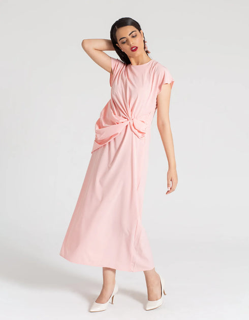 MIDI DRAPERY DRESS